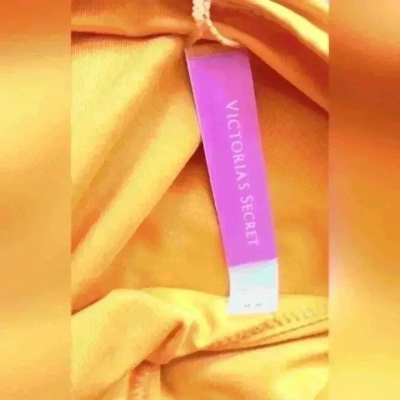 NWT Victoria's Secret Orange Beach Bikini Vacation Swim Bottom w/ Cut Out SZ M - Picture 4 of 4